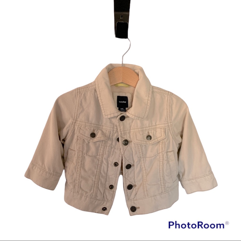 BABY GAP Corduroy Jacket in Linen Sand - 12-18 MONTHS